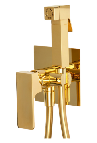 Гигиенический душ со смесителем Remer AU65DO золото