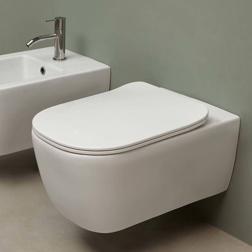 Чаша унитаза подвесная Antonio Lupi Sanitary KOMODO3 цвет белый без сиденья безободковая