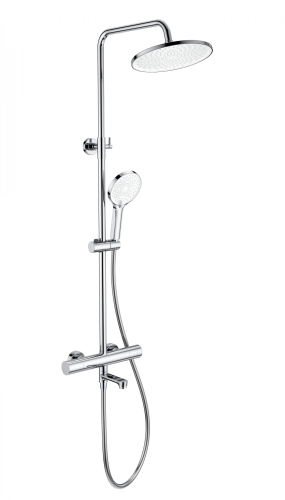 Душевая стойка Wonzon & Woghand WW-B3069-CR настенная цвет хром с термостатом