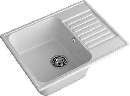 Кухонная мойка Granfest Quarz 13 серый 60х50 цвет серый поверхность матовая