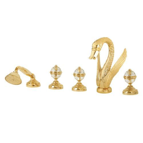 Смеситель Migliore LUXOR 24243 на борт ванны золото - фото 2