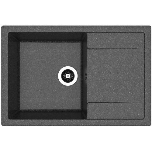 Кухонная мойка Dr.Gans Техно 760 25.030.D0760.407 75х50 цвет черный поверхность матовая
