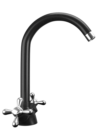Смеситель для кухни Ulgran Classic U-012-344 на мойку черный