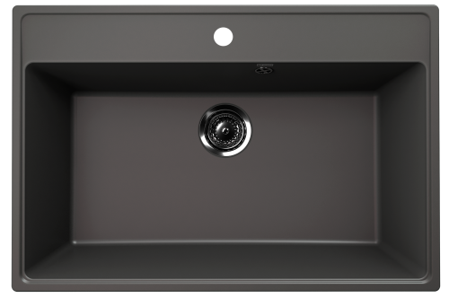 Кухонная мойка Ulgran Quartz Forte 760-09 75х50 цвет серый