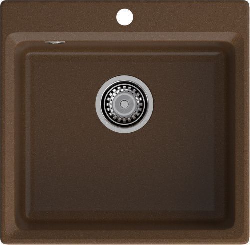Кухонная мойка Granfest Level LV-510 терракот 50х50 цвет коричневый поверхность матовая