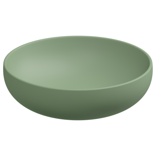 Раковина керамическая GSG Ceramic Design Easy EALAVRO45031 50х50 накладная цвет зеленый без отверстий под смеситель