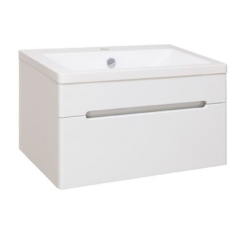 Тумба под раковину Runo Парма 00000001140 70х40 подвесная цвет белый