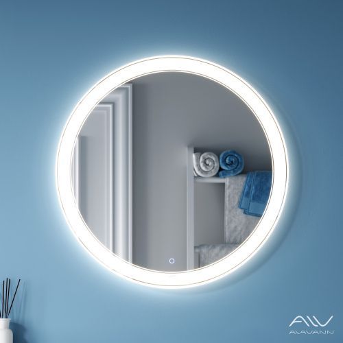 Зеркало с подсветкой Alavann Solis ALV0757003 70х70 подвесное