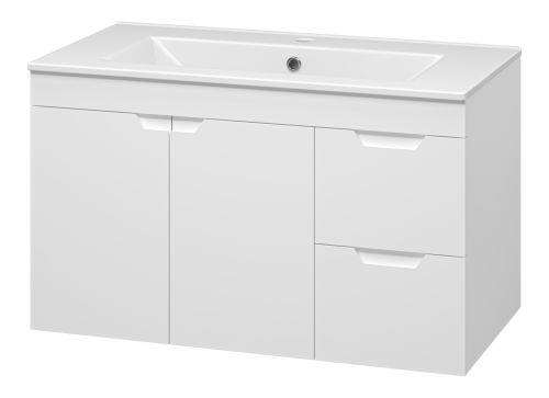 Тумба под раковину Misty Оптима П-Опт-01090-011П3Я 90х50 подвесная цвет белый