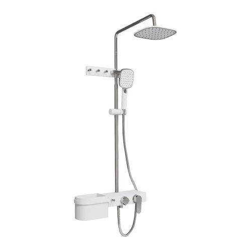 Душевая стойка Fixsen FX-9300 настенная цвет белый