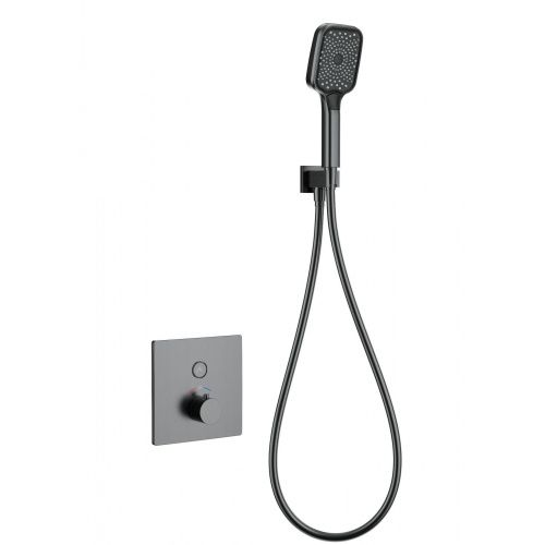 Смеситель для душа Wonzon & Woghand WW-D1017-B-BGG встраиваемый в стену серый с термостатом