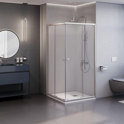 Душевой уголок RGW Dolphin 28912699-11 90х90 стекло прозрачное профиль хром без поддона