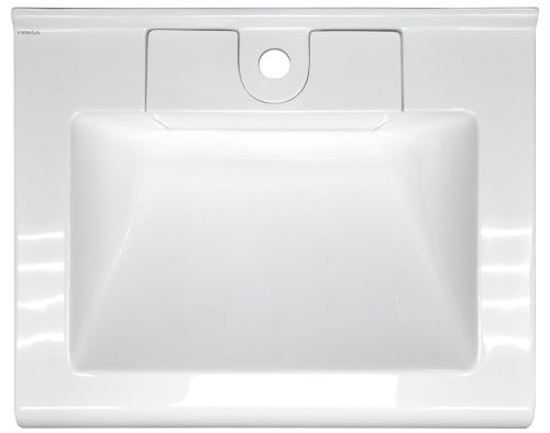 Раковина из искусственного камня Azario Mario CS00078506 60х50 подвесная цвет белый 1 отверстие под смеситель