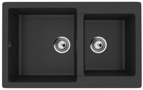 Кухонная мойка Ulgran Classic U-505-344 75х50 цвет черный