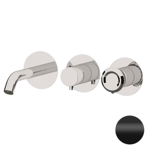 Смеситель для ванны Remer Element ET54D2PNO встраиваемый в стену черный