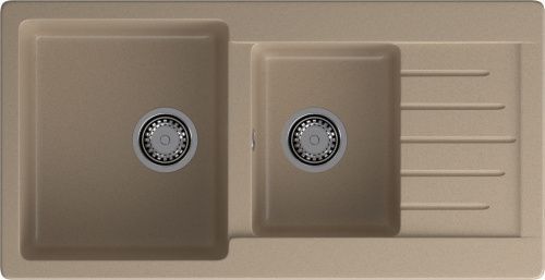 Кухонная мойка Granfest Practik P-980KL песочный 100х50 цвет бежевый поверхность матовая