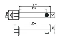 Душевая система AQG Bold 19BOLEC32105 встраиваемая в стену цвет черный - фото 4