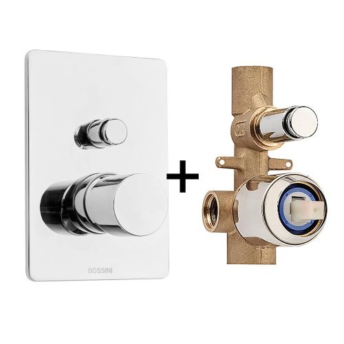 Комплект смесителей Bossini CUBE Z00006.030+Z00005 хром