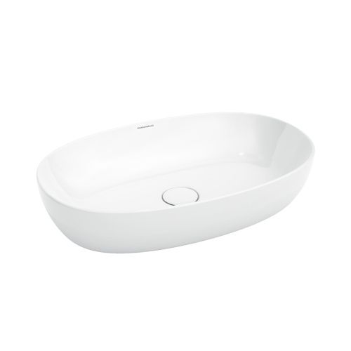 Раковина керамическая Kerama Marazzi PLAZA PLR.wb.60 60х40 накладная цвет белый без отверстий под смеситель