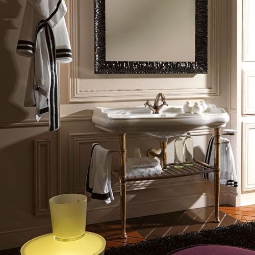 Консоль под раковину Kerasan Retro 730093 100х55х77 напольная цвет бронза