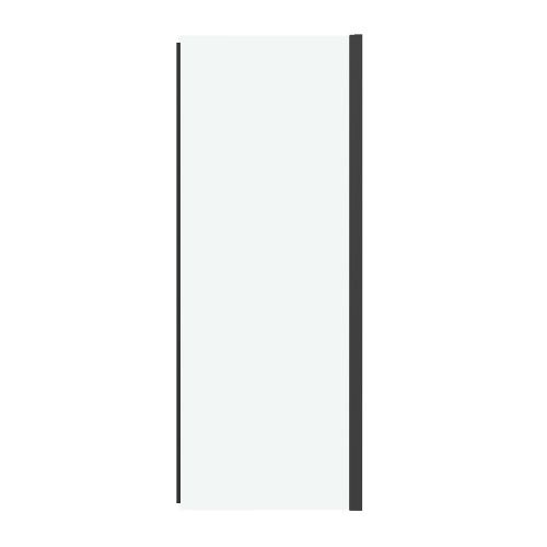 Боковая стенка Grossman Pragma 200.K33.03.100.21.00 100х195 стекло прозрачное профиль черный