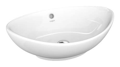 Раковина мебельная керамическая Kirovit Гамма 56 4620008198989 60х40 накладная цвет белый