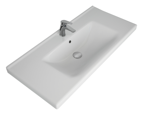 Раковина мебельная керамическая Dreja Harmonia 100 641259 100х50 накладная цвет белый