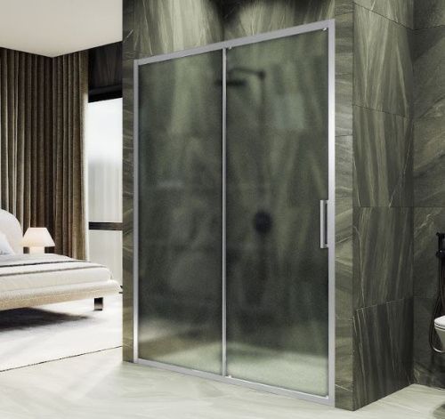 Душевая дверь Maybah Glass MGD-1282-5 180х195 стекло тонированное профиль хром