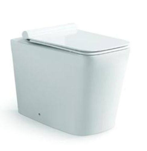 Унитаз напольный с бачком SantiLine SL-5021 цвет белый с сиденьем микролифт безободковый смыв воронка-водоворот