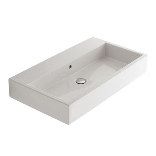 Раковина керамическая Globo Classic SCQ91.BI*0 90 см накладная цвет белый без отверстий под смеситель