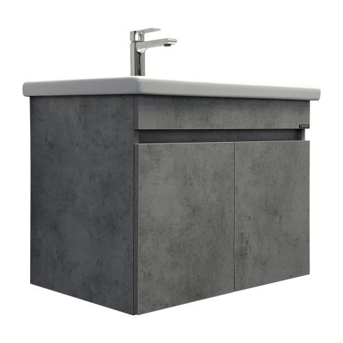 Тумба с раковиной Comforty Осло 00-00006118CF 70х50 подвесная цвет серый