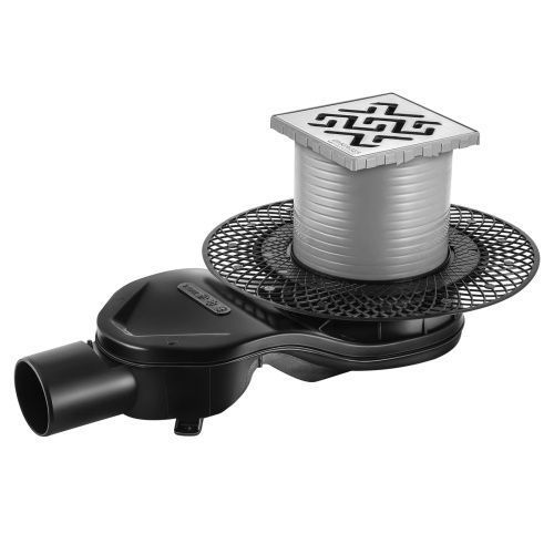 Душевой трап Berges PLATZ Antik 090160 10х10 хром