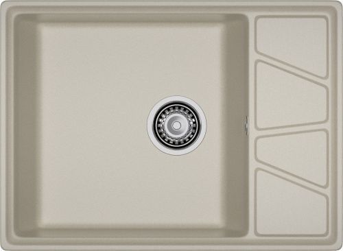 Кухонная мойка Granfest Vertex V-680L топаз 70х50 цвет серый поверхность матовая