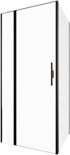 Душевой уголок Allen Brau Priority 3.31003.BBA + 3.31018.BBA 90х90 стекло прозрачное профиль черный без поддона