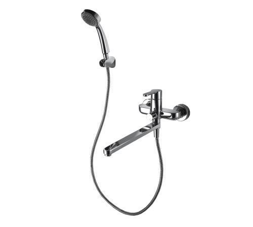 Смеситель для ванны с душем Bravat Stream F63783C-LB настенный хром