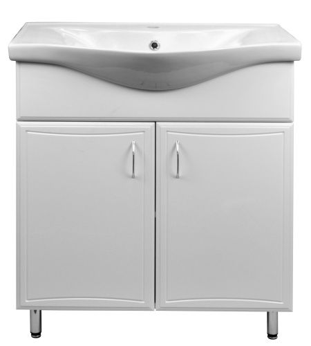 Тумба с раковиной Loranto Коралл CS00070536 60х50 напольная цвет белый