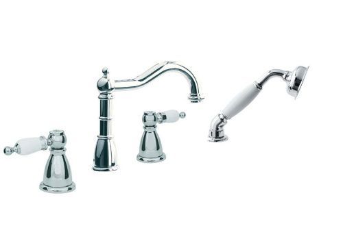 Смеситель Boheme Cromo 396 на борт ванны хром