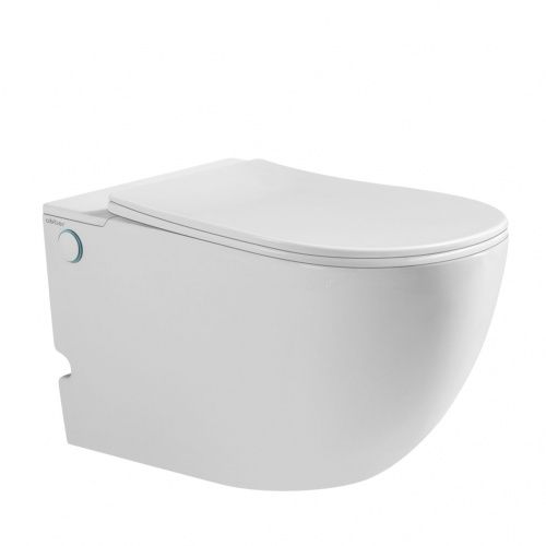 Унитаз подвесной Abber Bequem AC1105P белый с сиденьем микролифт импульсный смыв