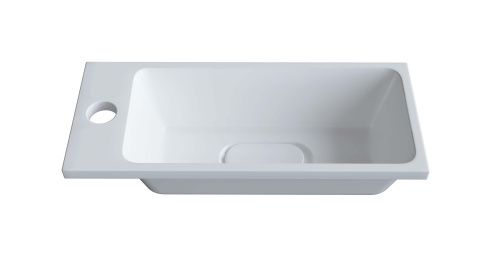 Раковина из искусственного камня Uperwood Modul 2911020337 50х20 полувстраиваемая цвет белый