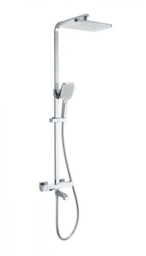 Душевая стойка Wonzon & Woghand Stay WW-B3026-T1-CR настенная цвет хром с термостатом