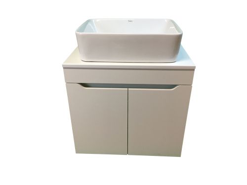 Тумба с раковиной Sintesi STL.W7019_SIN-LVB-APP-401 60х60 подвесная цвет белый