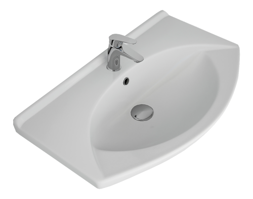 Раковина мебельная керамическая Dreja Laguna 75 28230 80х50 накладная цвет белый