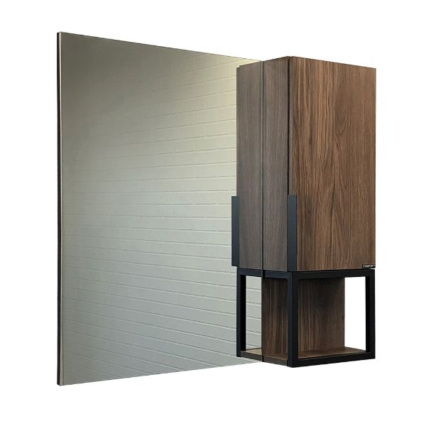 Зеркало-шкаф Comforty Равенна 00-00006656CF 90х80 подвесной цвет коричневый