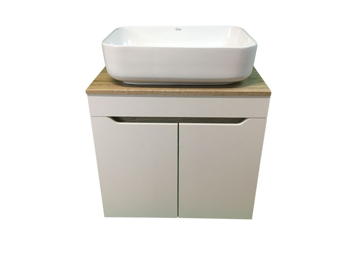 Тумба с раковиной Sintesi STL.W7024_SIN-LVB-APP-409 60х60 подвесная цвет коричневый