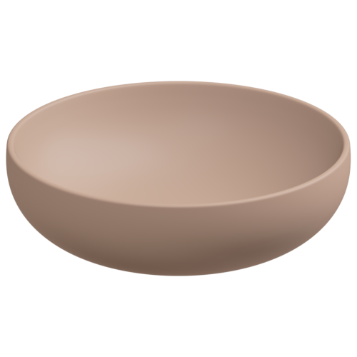 Раковина керамическая GSG Ceramic Design Easy EALAVRO45032 50х50 накладная цвет бежевый без отверстий под смеситель