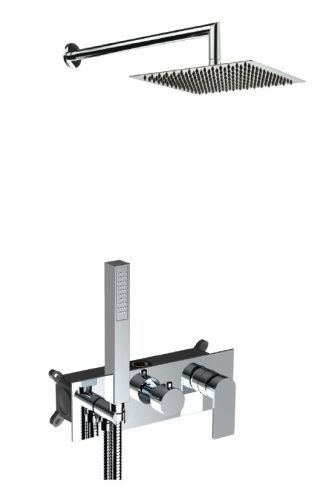 Душевая система AQG Alpha 19ALPEC23802 встраиваемая в стену цвет хром