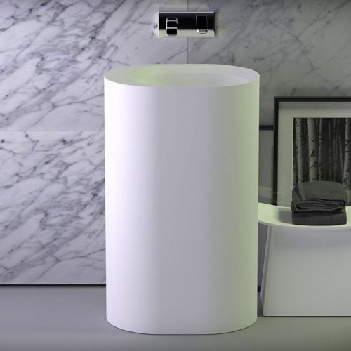 Раковина Knief Glow 0600-063-01WA 60х40 напольная цвет белый без отверстий под смеситель