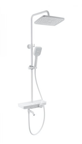 Душевая стойка Wonzon & Woghand WW-B3099-A-MW настенная цвет белый с термостатом