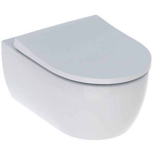 Чаша унитаза подвесная Geberit 500.784.01.1 цвет белый без сиденья безободковая каскадный смыв