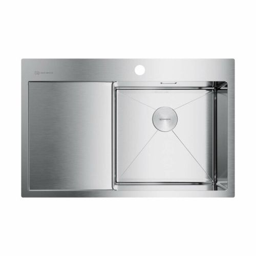 Кухонная мойка Omoikiri Akisame 4973061 80х50 цвет хром поверхность полированная